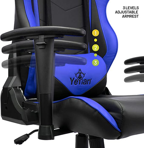 Silla Gamer Yeyian Cadira Series 1150 YSGC1150A | Negro-Azul | Hasta 150Kg