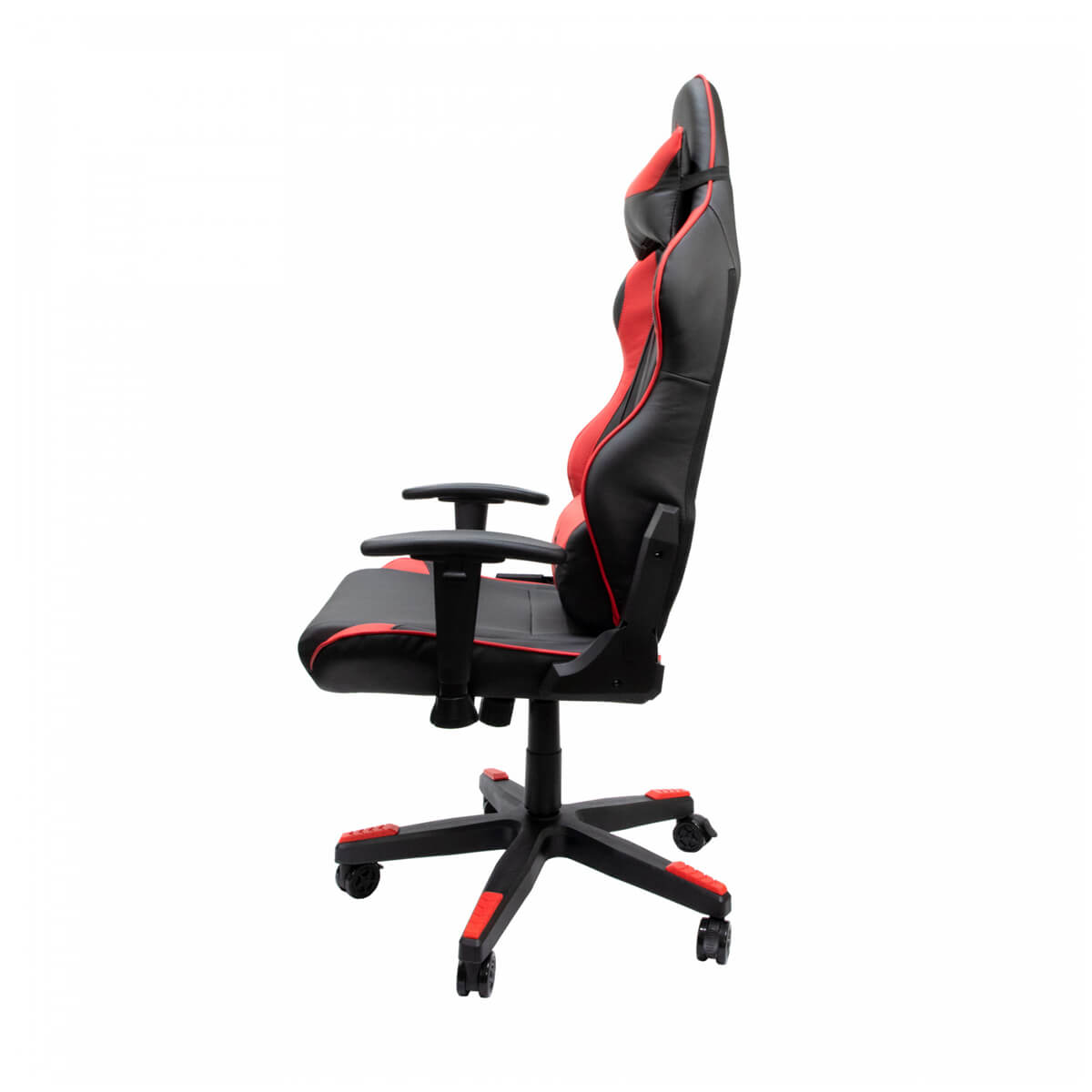 Silla Gamer Yeyian Yar-9863r Cadira 1150 Reclinable 4d Rojo Con Negro, Poliur Hasta 150kg