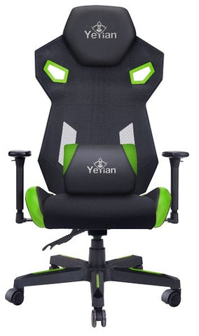 Silla Gamer Yeyian Yfc-Ecfl-01-Gr, Drakkar, Malla Textil, Hasta 150 kilos, Verde