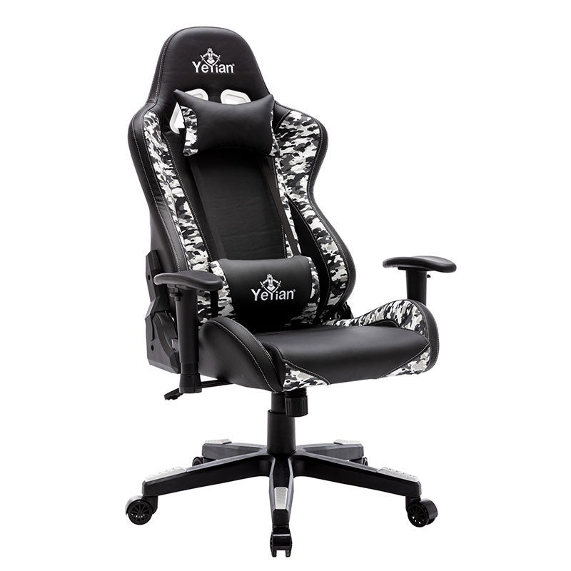 Silla Gaming Yeyian Yfrs-051820 Ryuji Snow Camo,Pol/Nyl, Soporta150kg