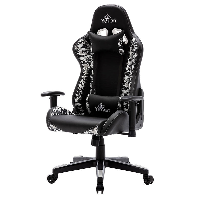 Silla Gaming Yeyian Yfrs-051820 Ryuji Snow Camo,Pol/Nyl, Soporta150kg