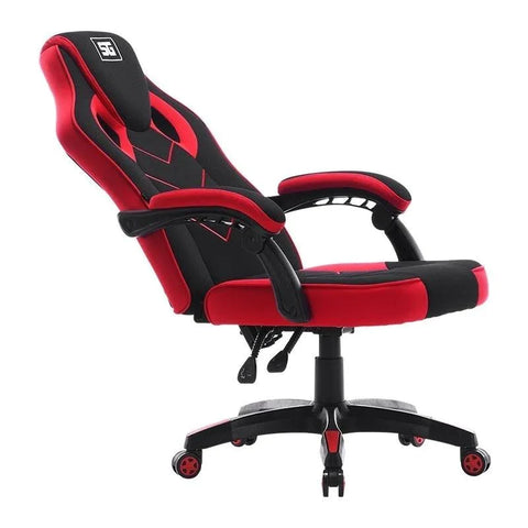 Silla Vorago Start The Game Cgc301-Rd, Tela, Reclinable, Negro con Rojo
