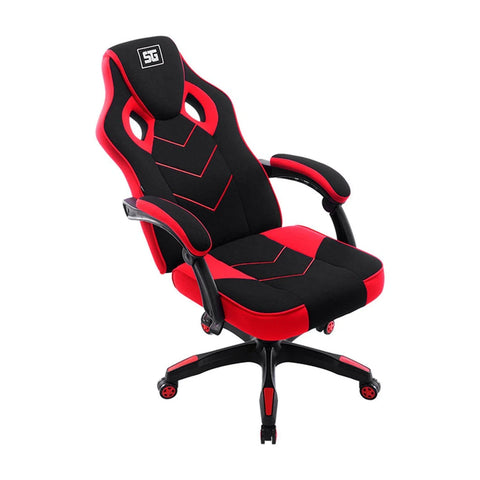 Silla Vorago Start The Game Cgc301-Rd, Tela, Reclinable, Negro con Rojo