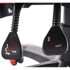 Silla Vorago Start The Game Cgc301-Rd, Tela, Reclinable, Negro con Rojo