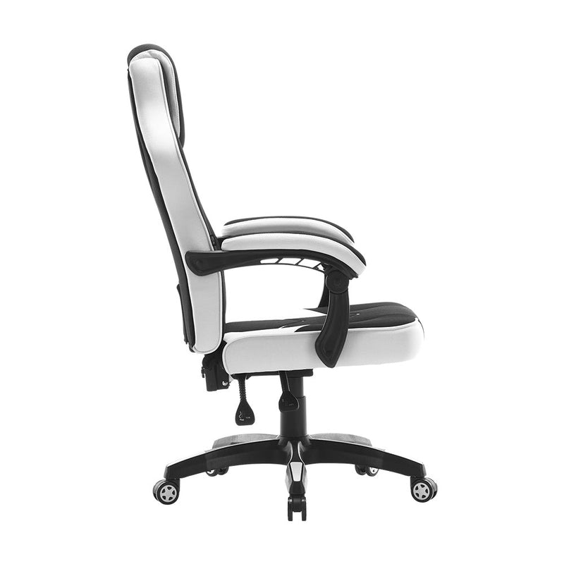 Silla Vorago Start The Game Cgc301-Wh, Tela, Reclinable, Negro con Blanco