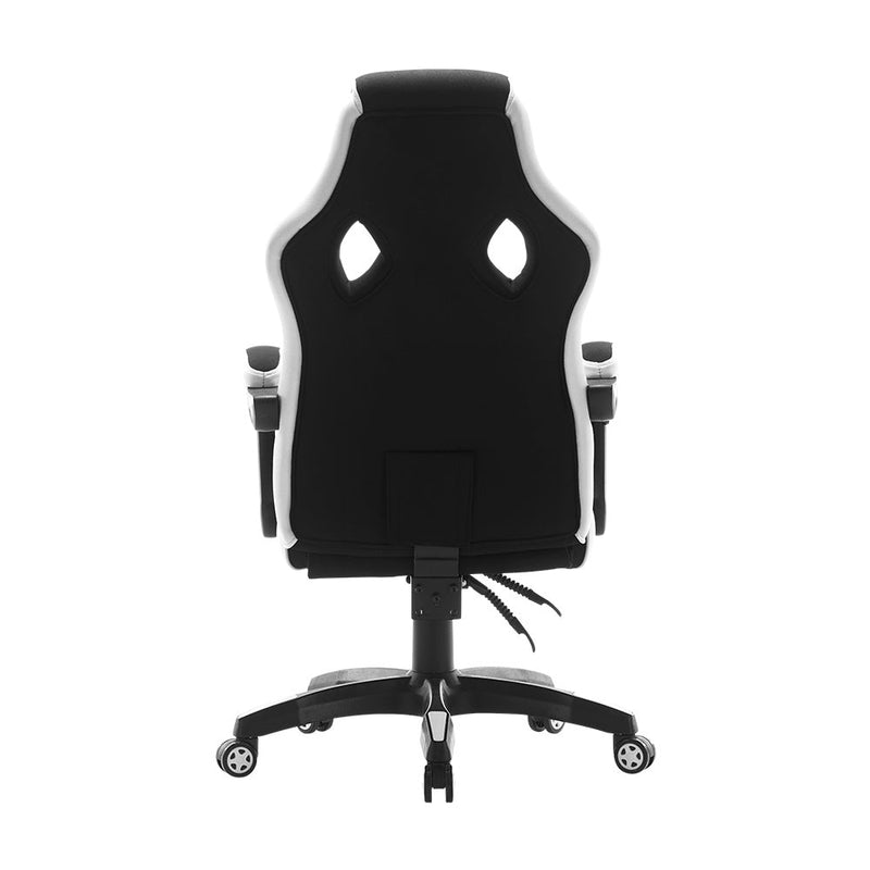 Silla Vorago Start The Game Cgc301-Wh, Tela, Reclinable, Negro con Blanco