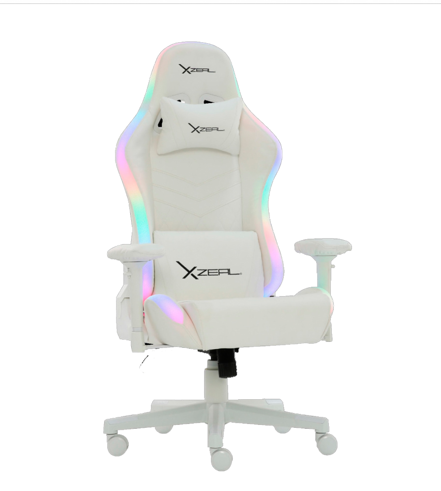 Silla Xzeal Gamer Rgb Vinil Blanco Xz15W (Xzsxz15W)