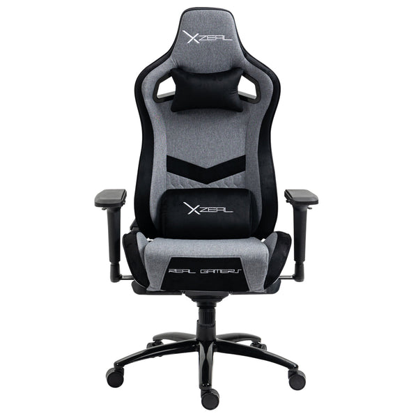 Silla Xzeal Gamer Xz50 Tela Gris, Piston Clase 4 (Xzslt50G)