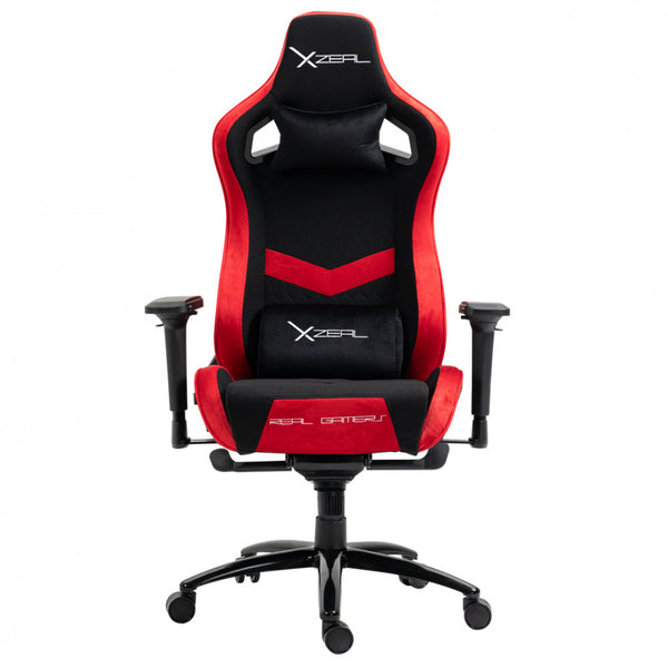 Silla Xzeal Gamer Xz50 Tela Roja, Piston Clase 4 (Xzslt50R)