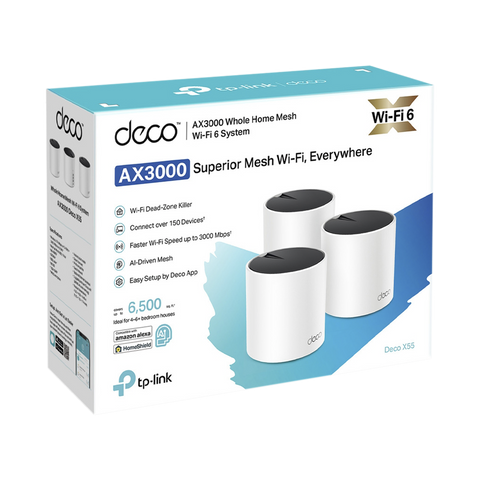 Sistema Wifi 6 En Malla Para Todo El Hogar Ax3000 - Deco X55(3-Pack)