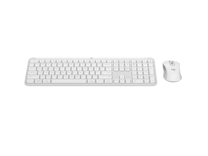 Kit Logitech Mk950 Signature Slim Teclado y Mouse Usb Bt Off White (920-012594)
