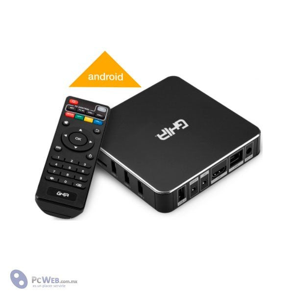 Smart Tv Box Gha, Quad Core, 1gb, 8gb, Lan, Wifi, Hdmi, Av, Cr, Spdif, Android, Negro