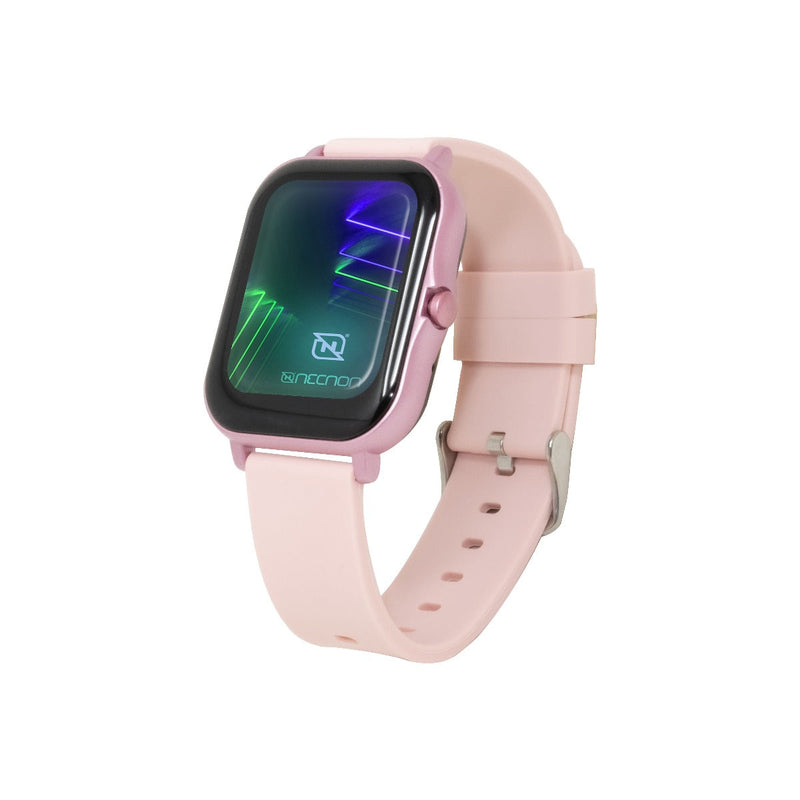 Smartwatch Necnon Nsw-02 1.69" Full Touch Ip67 Rosa Con Dorado (Nbsw0204fp)