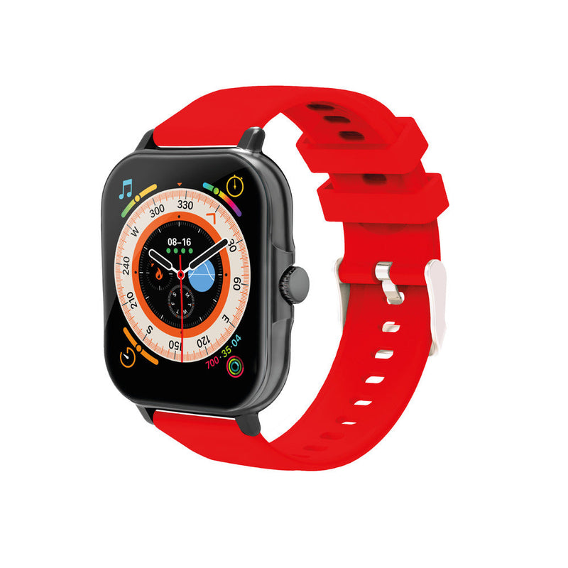 Smartwatch Necnon Nsw-201 1.81" Touch Ip67 Bt5.0 Llamadas, Microfonom, Negro/Rojo - Nbsw2125Si