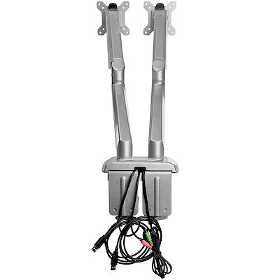 Soporte De Escritorio - Brazos Para 2 Monitores De 12 A 32 Con Hub 2x Usb 3.0 Y Audio 3.5mm - Vesa 75x75 O 100x100 - Startech.Com Modelo Armslimduos