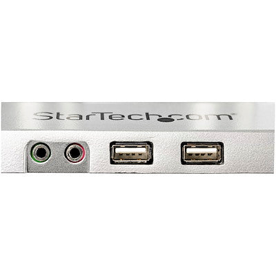 Soporte De Escritorio - Brazos Para 2 Monitores De 12 A 32 Con Hub 2x Usb 3.0 Y Audio 3.5mm - Vesa 75x75 O 100x100 - Startech.Com Modelo Armslimduos