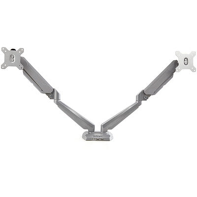 Soporte De Escritorio - Brazos Para 2 Monitores De 12 A 32 Con Hub 2x Usb 3.0 Y Audio 3.5mm - Vesa 75x75 O 100x100 - Startech.Com Modelo Armslimduos