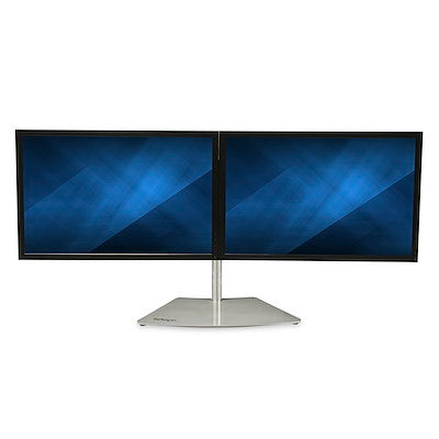 Soporte De Escritorio Para 2 Monitores - Soporte Ergonomico De Sobremesa Para 2 Monitores De 24 Con Montaje Vesa - Con Mastil - Plata - Startech.Com Modelo,  Armduoss