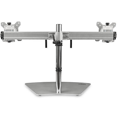 Soporte De Escritorio Para 2 Monitores - Soporte Ergonomico De Sobremesa Para 2 Monitores De 24 Con Montaje Vesa - Con Mastil - Plata - Startech.Com Modelo,  Armduoss