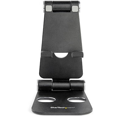 Soporte De Escritorio Para Celular Y Tablet - Multi Angulo - Plegable - Portatil - En Aluminio Y De Color Negro (Usptlstndb) - Startech.Com Modelo Usptlstndb