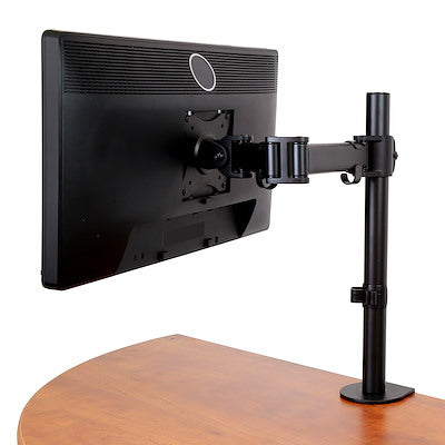 Soporte De Escritorio Para Un Monitor - Brazo Articulado Para Montaje De Pantallas De Hasta 27 Pulgadas - Montaje Vesa De Acero - Negro - Startech.Com Modelo Armpivotb