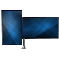 Soporte De Escritorio Premium Para 2 Monitores De Hasta 30 Soporte Vesa De Altura Ajustable - Montaje Mordaja, Ojal En Escritorio - Plata - Startech.Com Modelo Armdualps