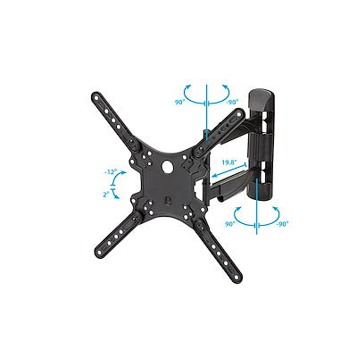 Soporte De Pared Para Televisor O Monitor De 32 A 55 Pulgadas En Acero De Servicio Pesado - Totalmente Articulado Vesa - Startech.Com Modelo Fpwartb1m