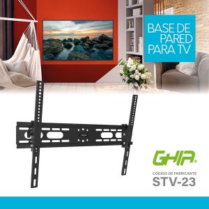 Soporte Ghia Plano Para Pantalla Led, Lcd, 32-80 Pulgadas, 40 Kg Max, Inclina La Pantalla 15 Hacia Arriba O Abajo