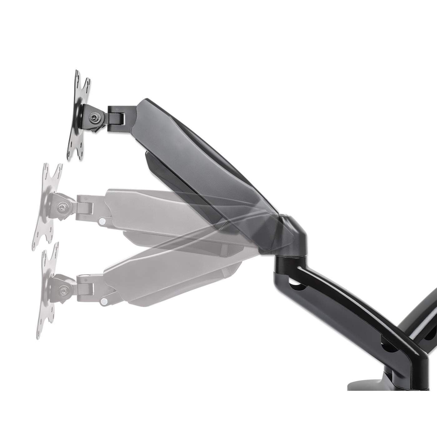 Soporte Manhattan 1 Monitor 13 A 27" Fija A Escritorio (462303) Pistón De Gas