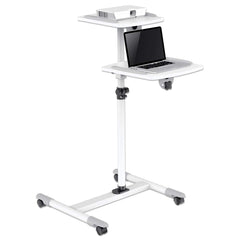 Soporte Manhattan Carrito Proyector Y Laptop 2 Bandejas (461726)