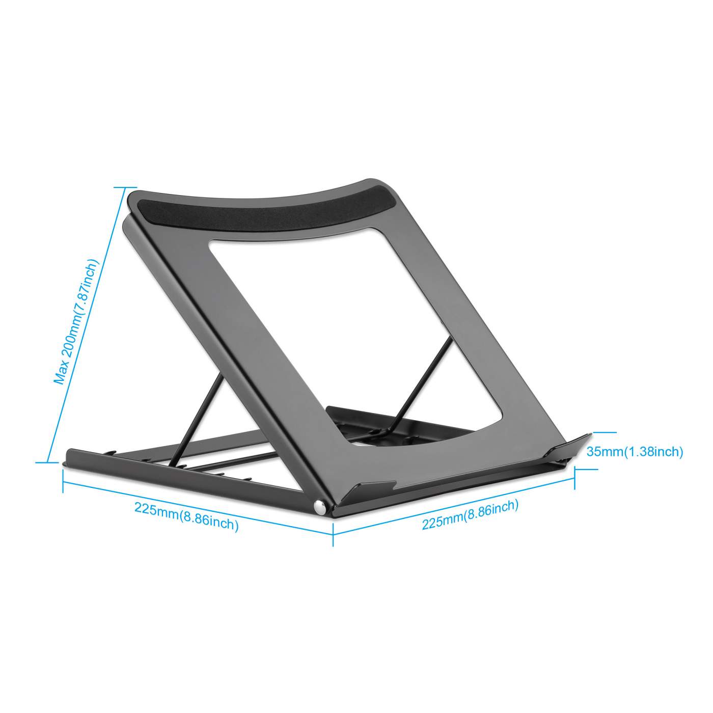 Soporte Manhattan Laptop Tablet 10 A 15.6¨ 5kg Negro Ajustable 462129