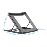Soporte Manhattan Laptop Tablet 10 A 15.6¨ 5kg Negro Ajustable 462129