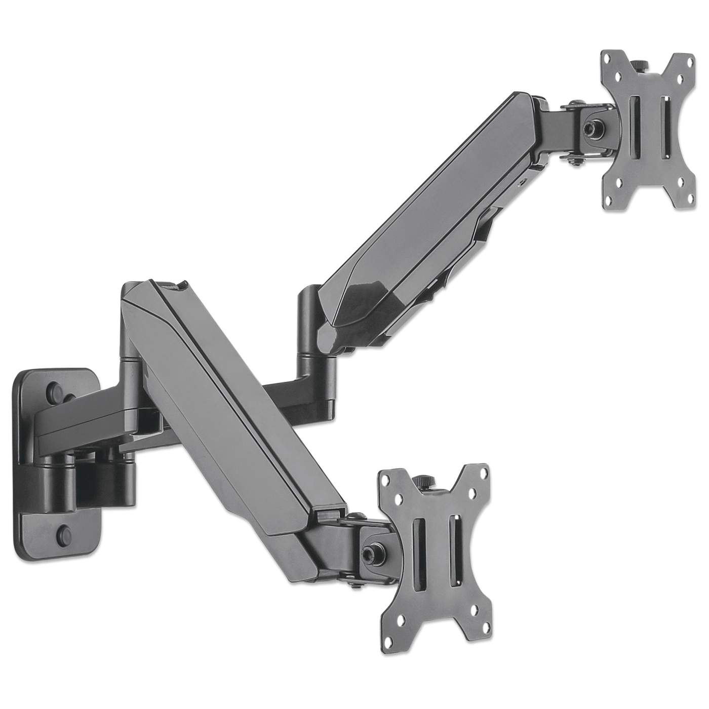 Soporte Manhattan Para 2 Monitores 17 A 32 Pared Con Piston A Gas 461627