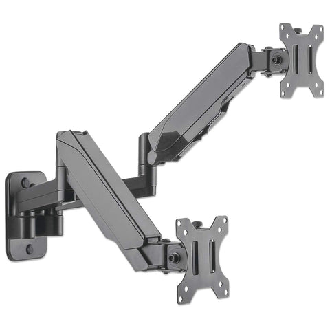 Soporte Manhattan Para 2 Monitores 17 A 32 Pared Con Piston A Gas 461627