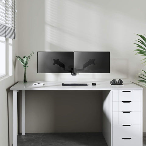 Soporte Manhattan Para 2 Monitores 17 A 32 Pared Con Piston A Gas 461627
