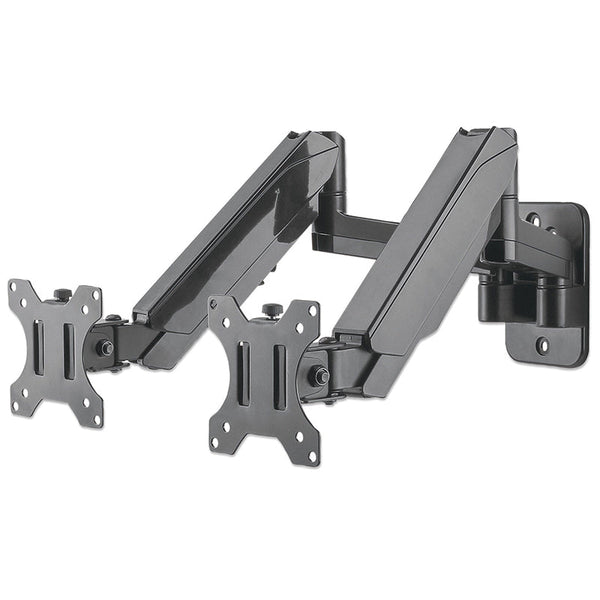 Soporte Manhattan Para 2 Monitores 17 A 32 Pared Con Piston A Gas 461627