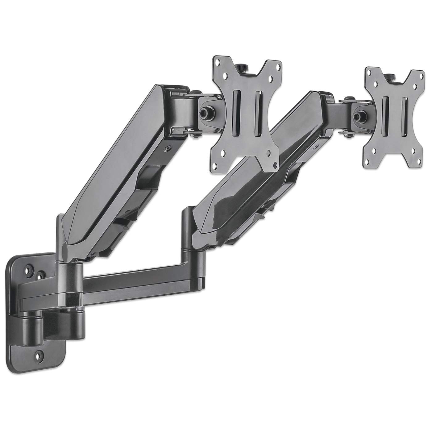 Soporte Manhattan Para 2 Monitores 17 A 32 Pared Con Piston A Gas 461627