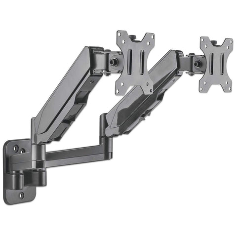 Soporte Manhattan Para 2 Monitores 17 A 32 Pared Con Piston A Gas 461627