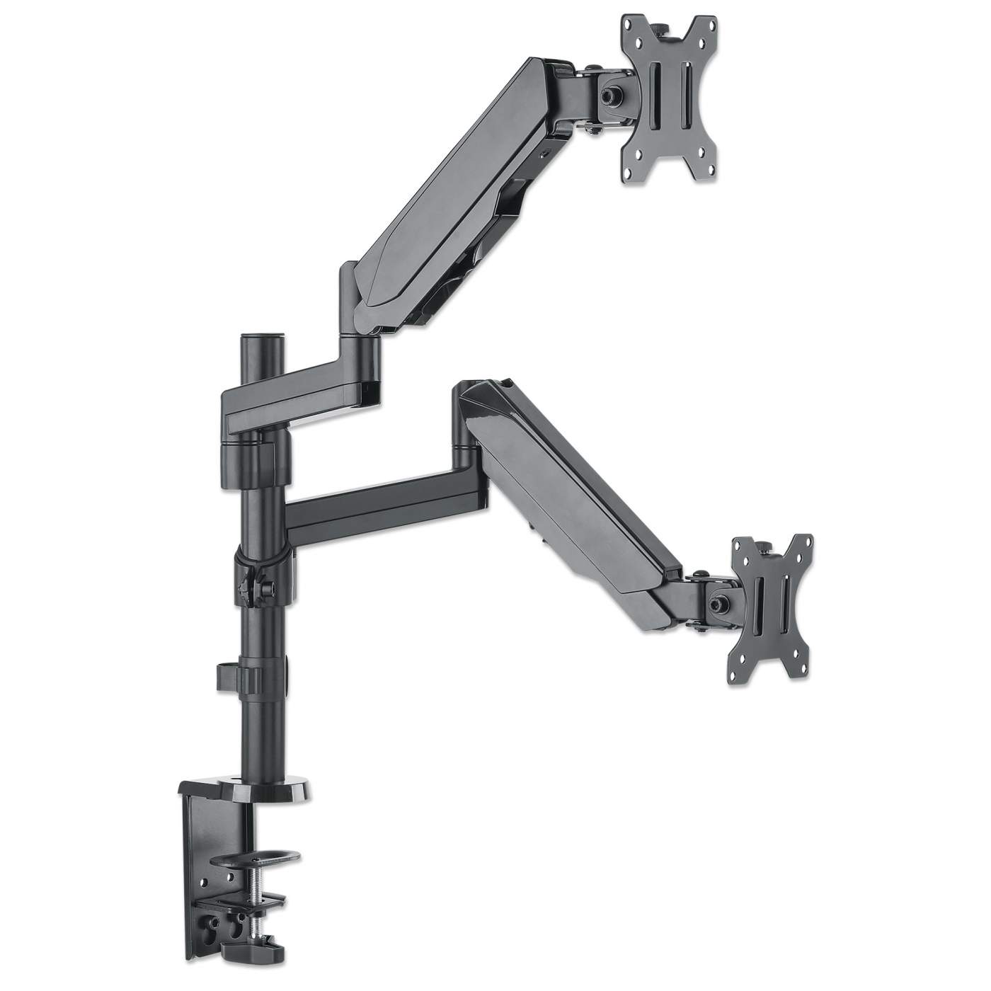 Soporte Manhattan Para 2 Monitores De 17" A 32" Para Escritorio Con Piston 461597