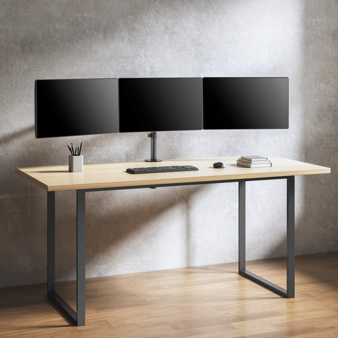Soporte Monitor Escritorio 3 Pantallas Manhattan 10 A 27 7kg 461658