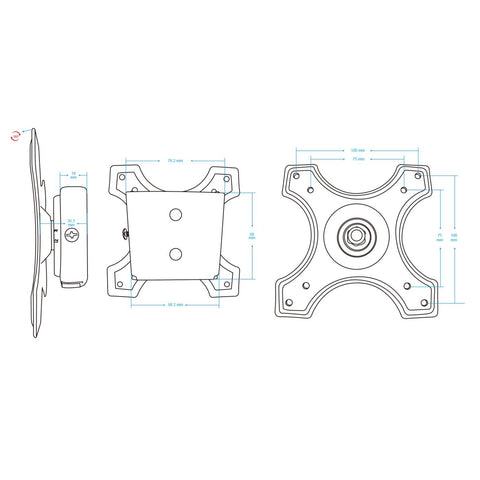 Soporte Monitor Manhattan Para 1 Monitor 13 A 22 Pared 422840
