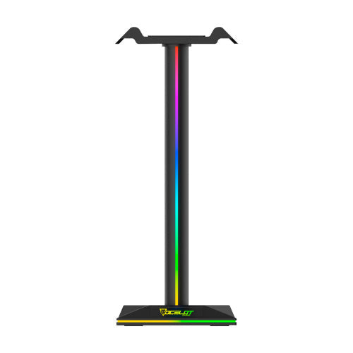 Soporte Para Headset Con Iluminacion Tipo Rgb Con Dos Puertos Usb Y 1 Puerto De Jack 3.5Mm