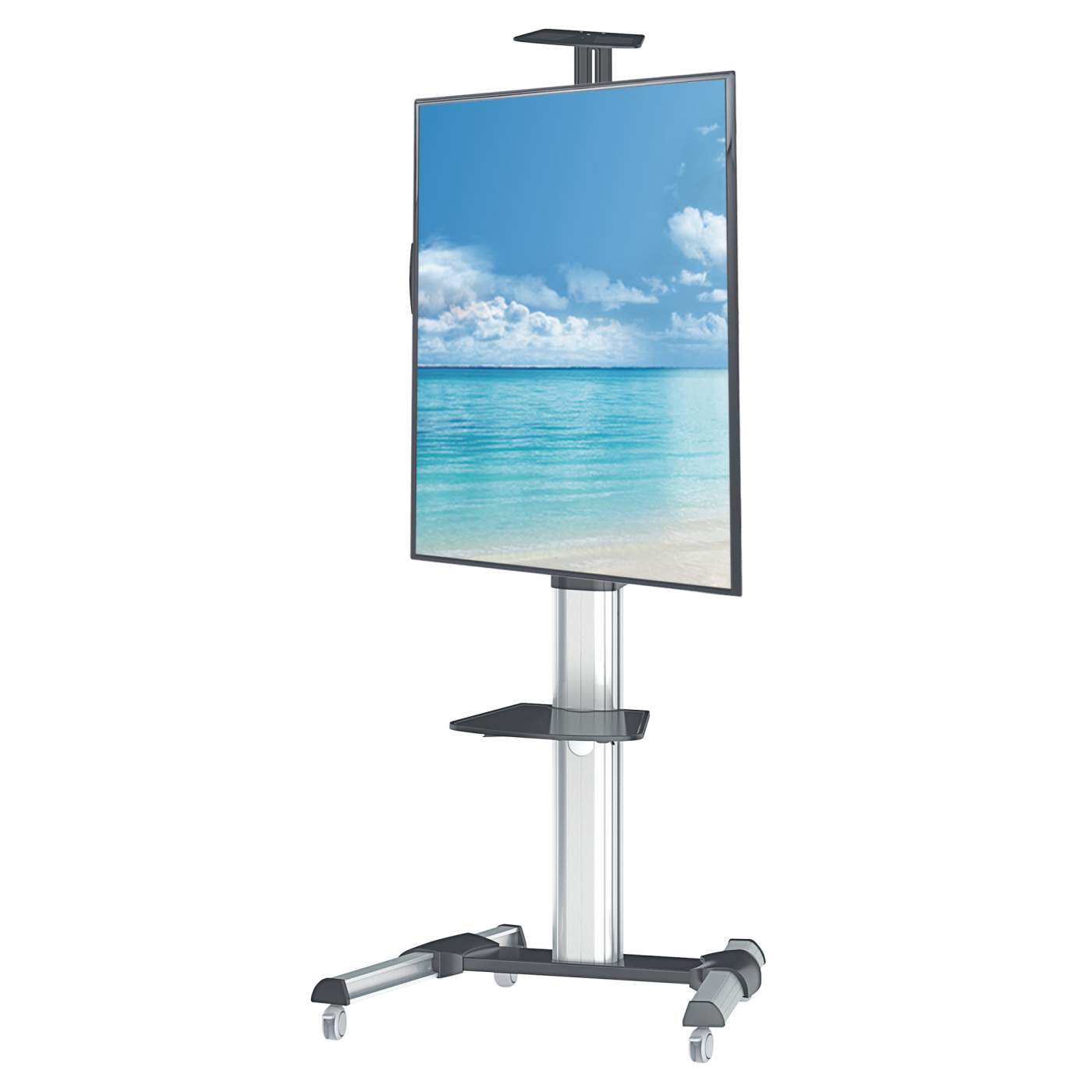 Soporte para TV tipo carro para uso multimedia hasta 50KG de 37" A 70"  90 GRADOS 461245
