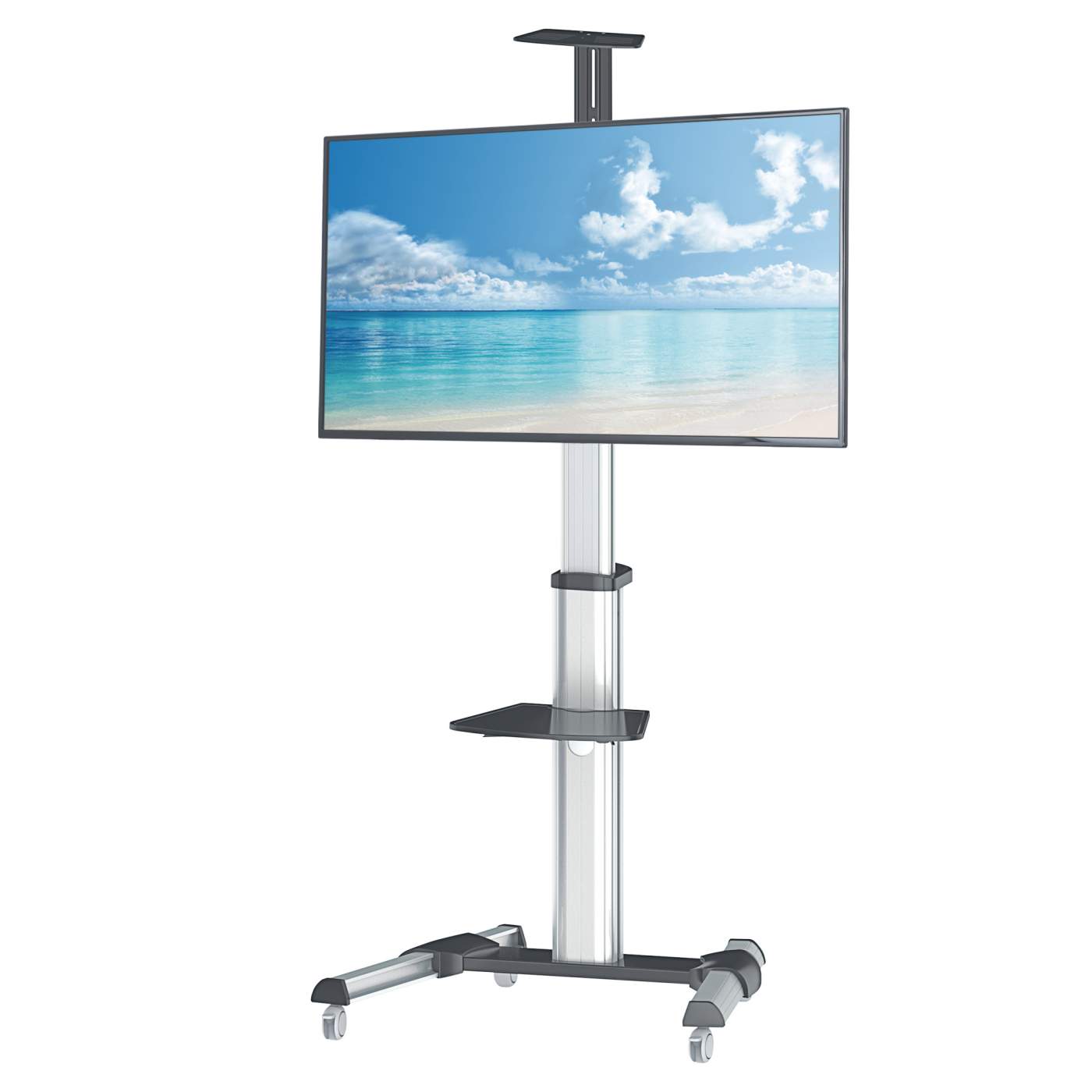 Soporte para TV tipo carro para uso multimedia hasta 50KG de 37" A 70"  90 GRADOS 461245