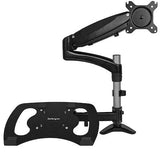 Soporte Para Un Monitor - Brazo Para Monitor Y Base Para Laptop Con Ajuste De Altura De Un Toque - Con Soporte Vesa Para Pantallas De 27 Negro - Startech.Com Modelo, Armunonb