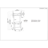 Soporte Tv Manhattan Carro 150kg 37 Hasta 100 Pulg 461665