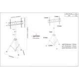 Soporte Tv Manhattan Con Tripode 37 A 70 Ajuste Vertical 461412