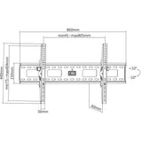 Soporte Tv Manhattan Para Pared 75kg De 37" A 85" Ajuste Vertical 423830