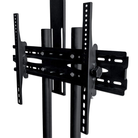 Soporte Tv Manhattan Tipo Carro 55kg De 32" A 65" Con Repisa 462174