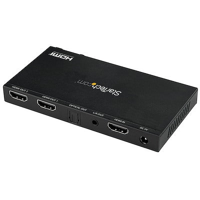 Splitter Hdmi De 2 Puertos (1x2) De Audio Y Video Hdmi 2.0 4k 60hz Con Escalador Y Extractor De Audio (3.5mm/Spdif) - 1 Entrada Y 2 Salidas - Copiado Edid - Tv/Proyector - Startech.Com Modelo St122hd20
